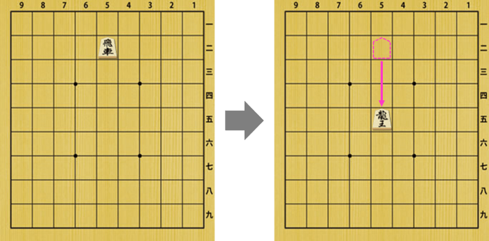 【敵陣内→敵陣外への移動で成る】
